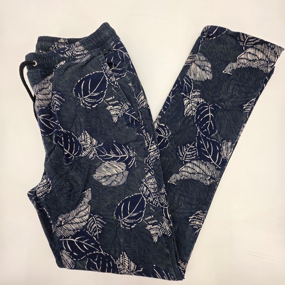 BONOBOS CHINO JOGGER TROPICAL PANTS MENS SIZE 30X30 BLUE FLORAL AOP POCKETS